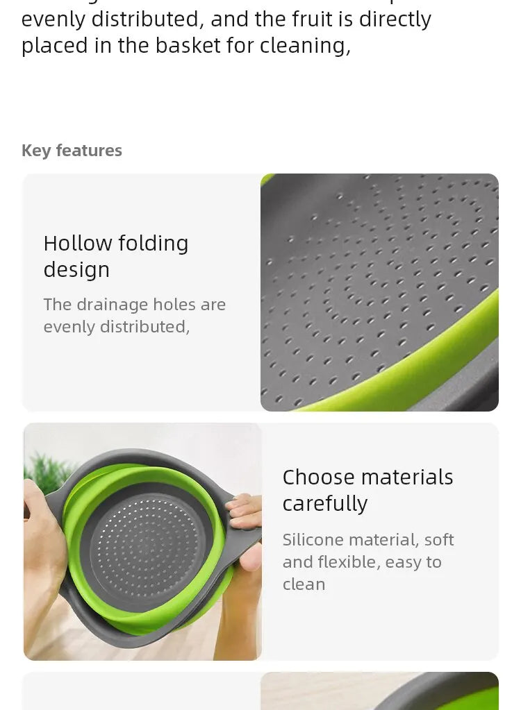 Collapsible Silicone Strainer