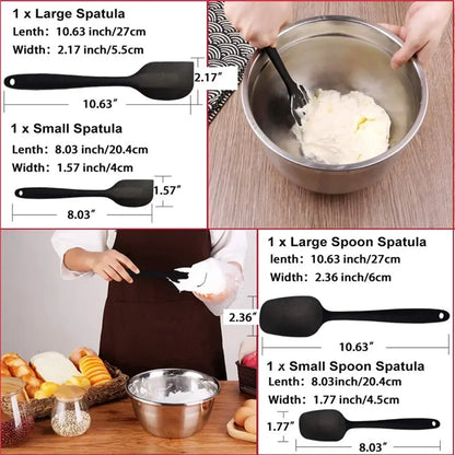 6 Pieces Silicone Spatula