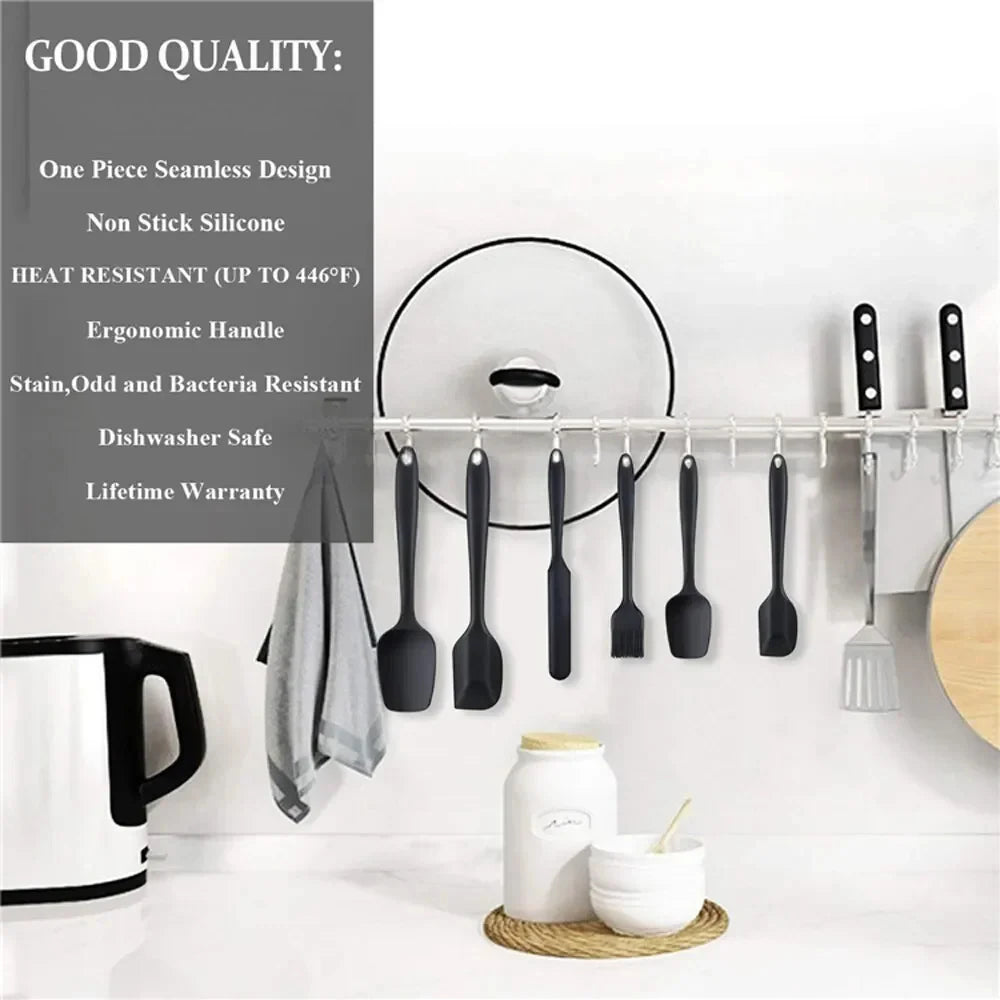 6 Pieces Silicone Spatula