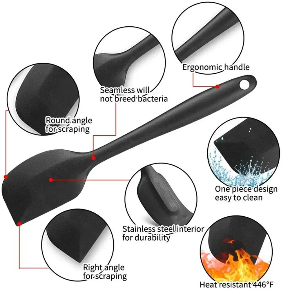 6 Pieces Silicone Spatula