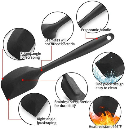 6 Pieces Silicone Spatula
