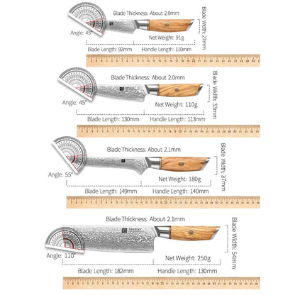 73 Layers Kitchen Knife Set