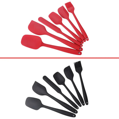 6 Pieces Silicone Spatula