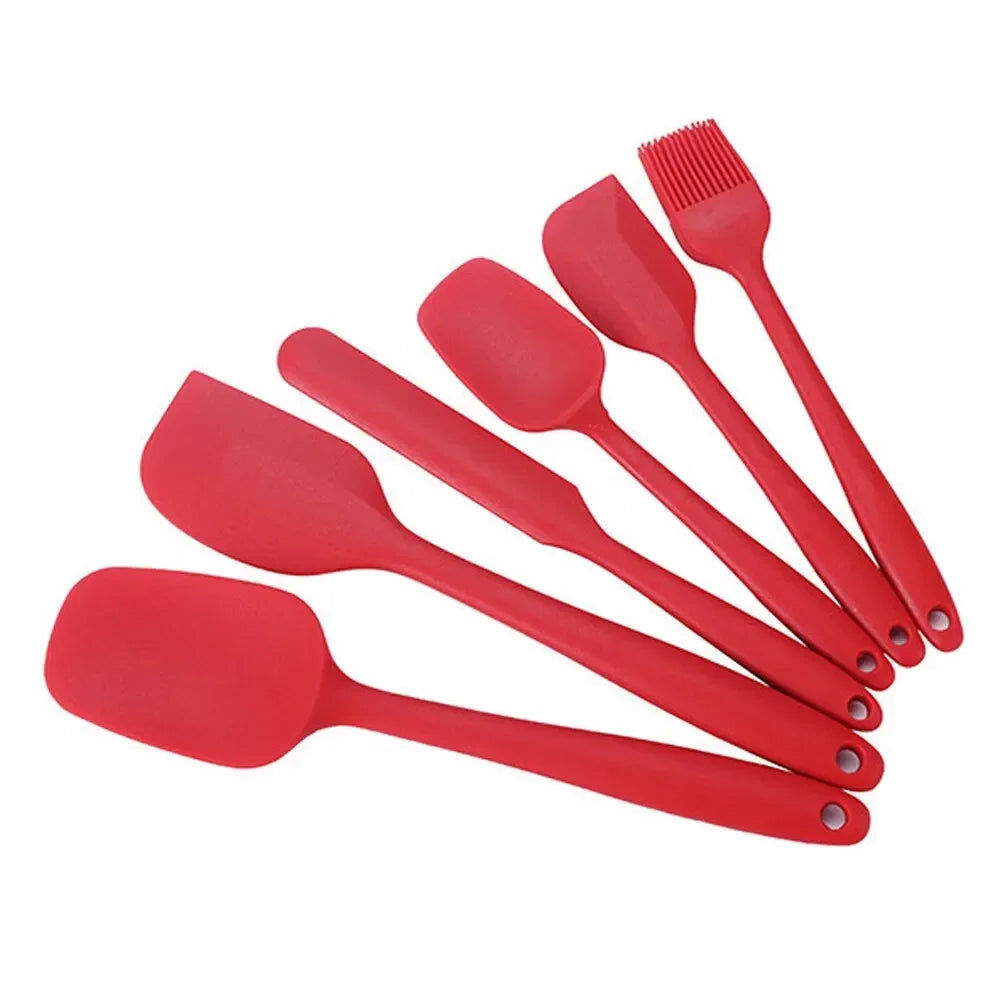 6 Pieces Silicone Spatula