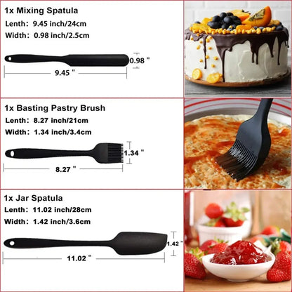 6 Pieces Silicone Spatula