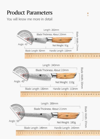 73 Layers Kitchen Knife Set
